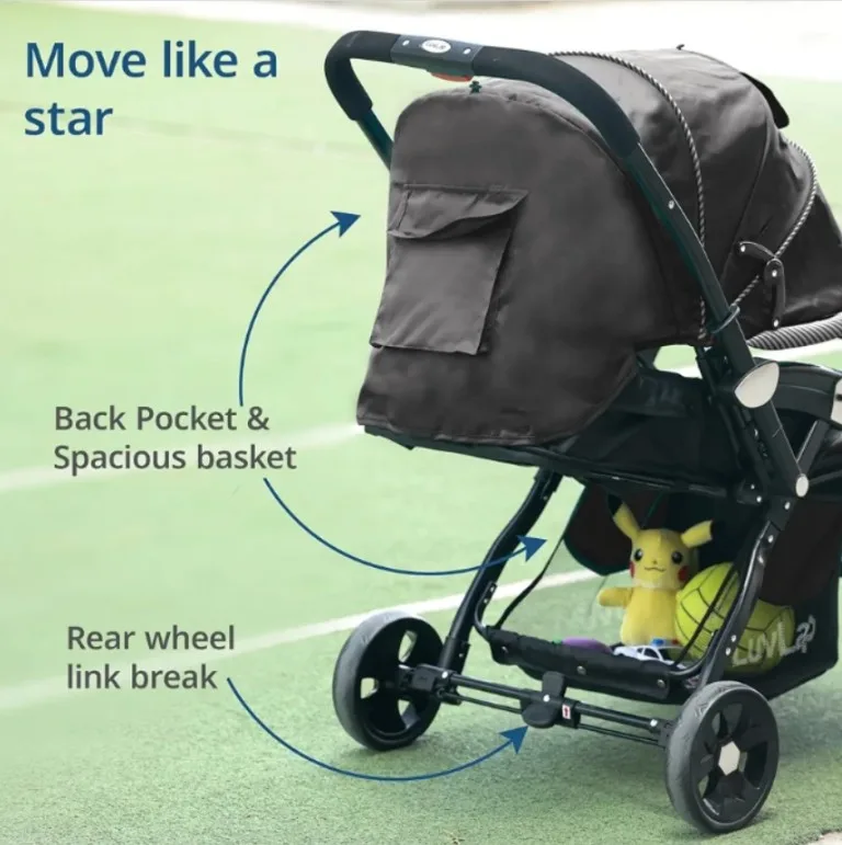 GALAXY STROLLER BLACK 18257 thumbnail 4