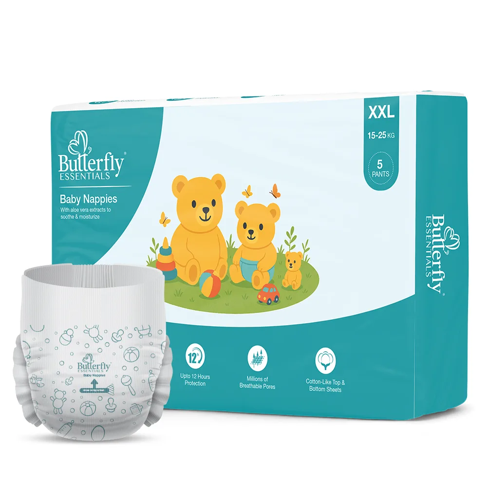 Baby Diapers – All-Day Dryness and Aloe Vera Care - XXL