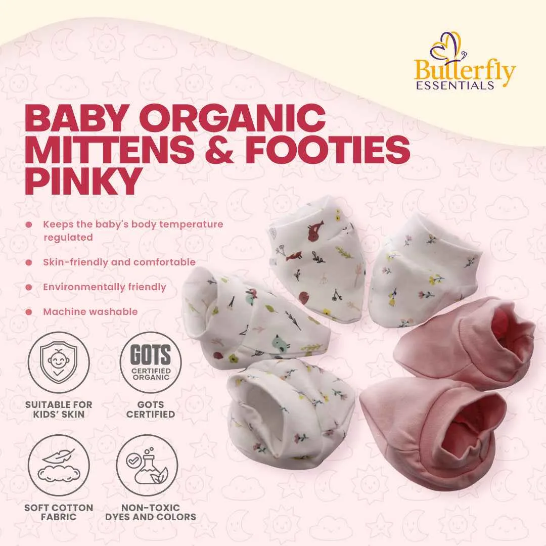 Baby Organic Mittens & Footies view 1