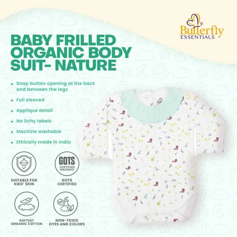 Baby Frilled Organic Body Suit